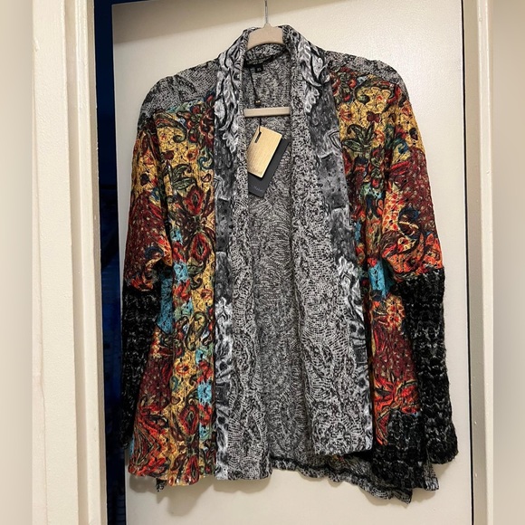 Alberto Makali cardigan multicolor- open front - Picture 3 of 4